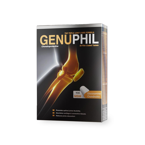 Genuphil Tablets - triple tablet formula for joint support - 60 tablets