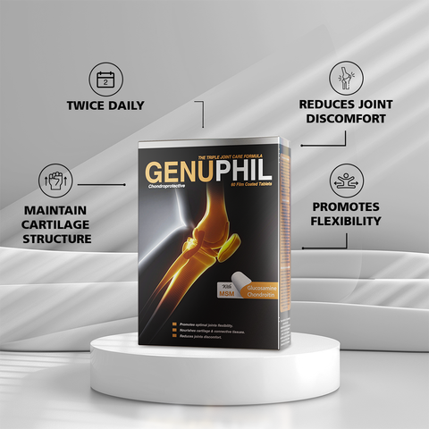 Genuphil Tablets - triple tablet formula for joint support - 60 tablets