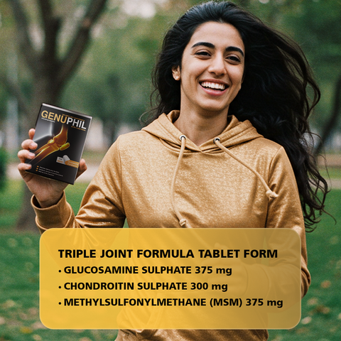 Genuphil Tablets - triple tablet formula for joint support - 60 tablets