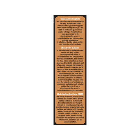 Genuphil Tablets - triple tablet formula for joint support - 60 tablets