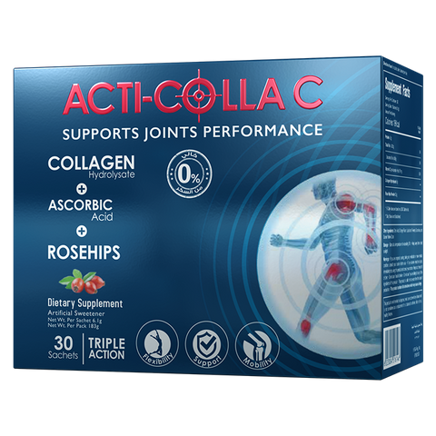 Acti Colla C - Collagen supplement for joint support - 30 sachets.