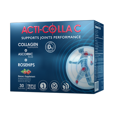 Acti Colla C - Collagen supplement for joint support - 30 sachets.