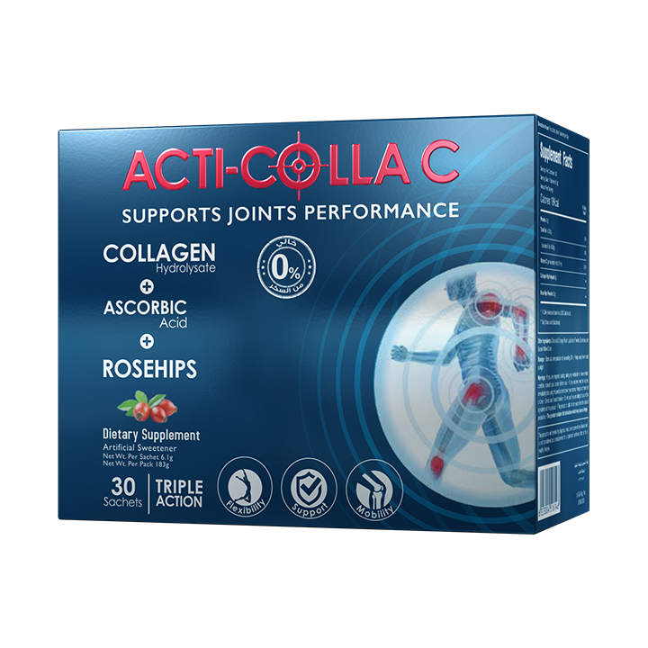 Acti Colla C - Collagen supplement for joint support - 30 sachets.