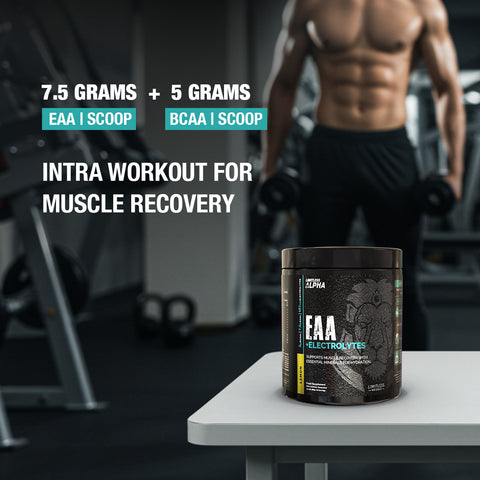 Limitless Alpha EAA + Electrolytes – 296g – 7.5g EAAs & 497mg Electrolytes Per Scoop – 30 Servings – Lemon & Mixed Berries Flavors.