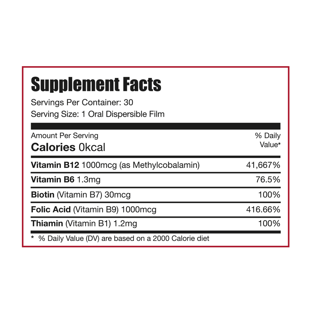 Limitless Vitamin B Complex ODF (2 Packs Bundle)  – 30 Oral Dissolving Films – Methylcobalamin, Folic Acid, B1, B6 & Biotin – Energy & Nervous System Support