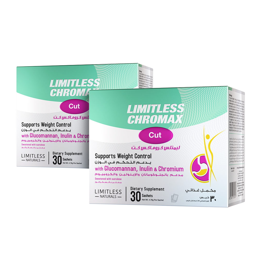 Limitless Chromax Cut - dietary supplement for weight loss - 30 sachets (2 Packs Bundle)