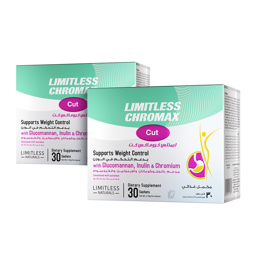 Limitless Chromax Cut - dietary supplement for weight loss - 30 sachets (2 Packs Bundle)