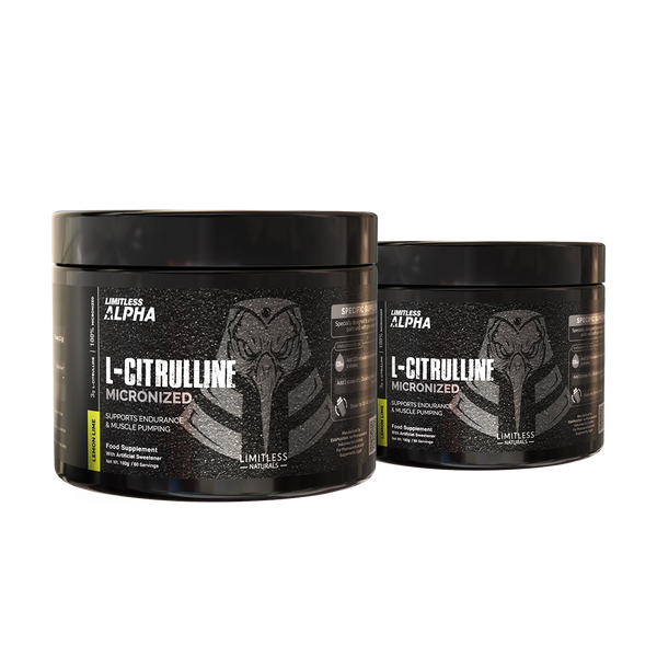 Limitless Alpha L-Citrulline – 192g – 3g Pure L-Citrulline Per Scoop - 60 Servings. (2 Packs Bundle)