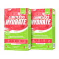 Limitless Hydrate Kids – 6 Sticks – Oral Electrolyte Solution with Xylitol – Watermelon Flavor – For Children Aged 1+ (2 Packs Bundle)