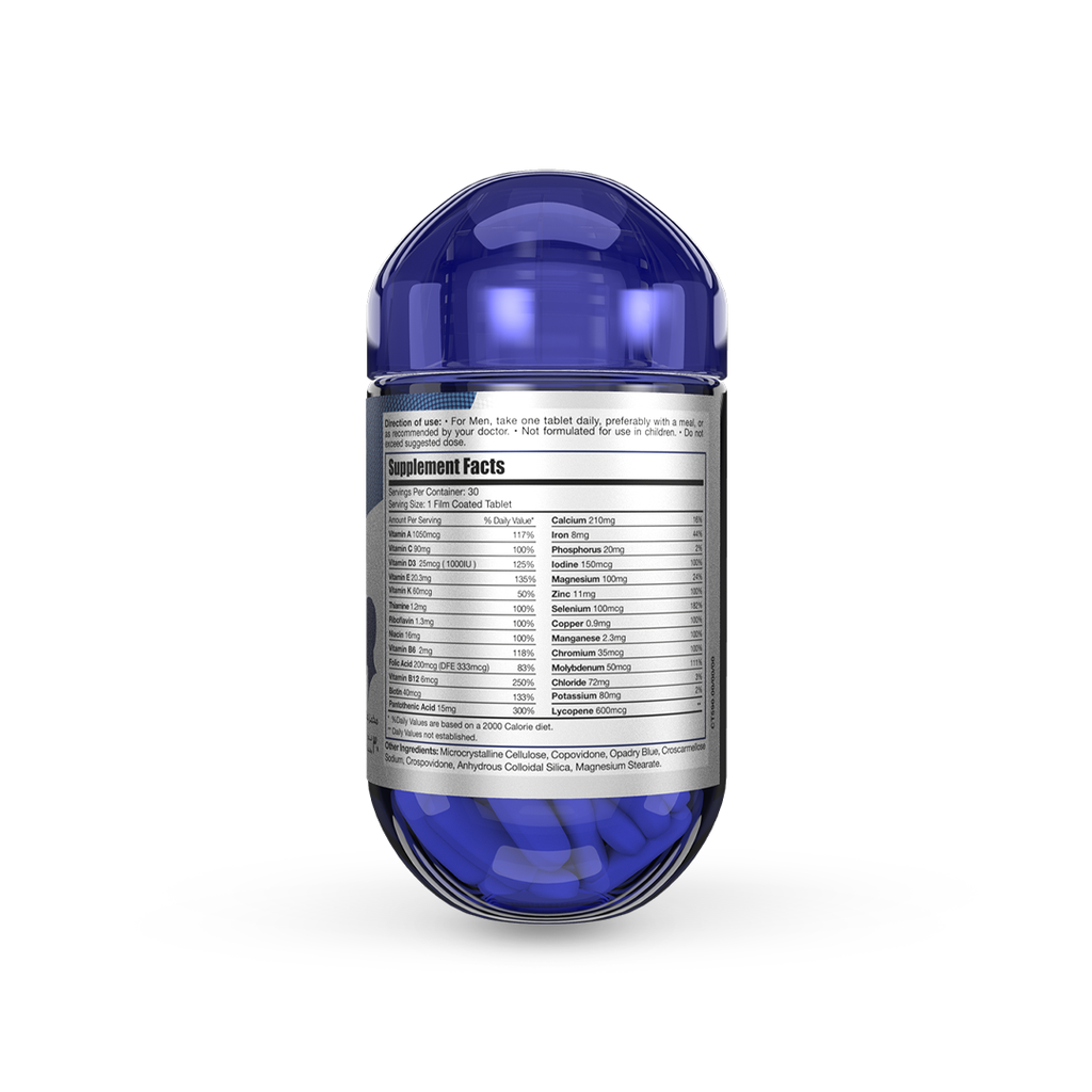 Limitless Man Max Multivitamin for Men -  For Sustained Energy & Men's Wellbeing 30 & 60-Tablets.
