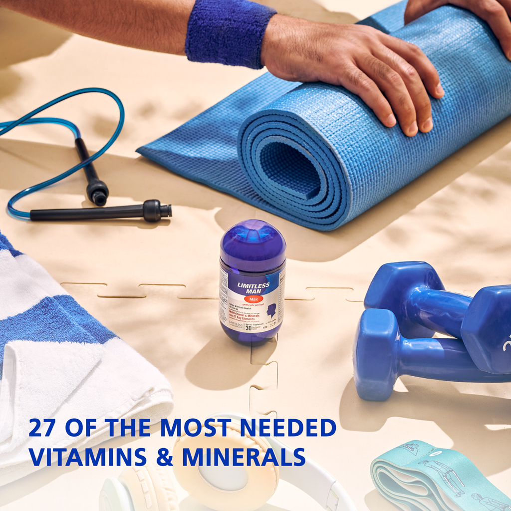 Limitless Man Max Multivitamin for Men -  For Sustained Energy & Men's Wellbeing 30 & 60-Tablets.