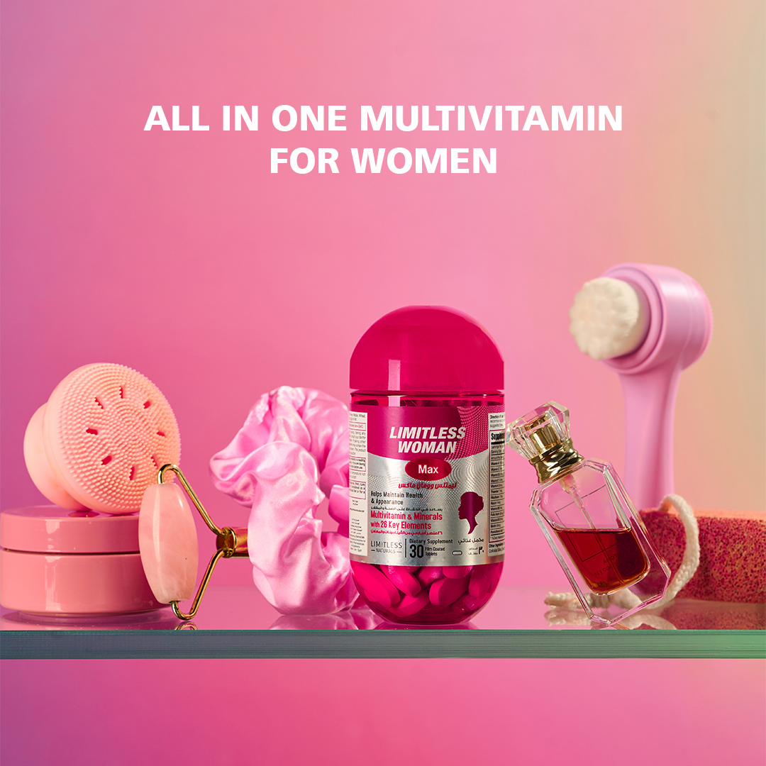 Limitless Woman Max - Multivitamin for women - For Daily Energy & Vitality - 30 & 60 tablets.