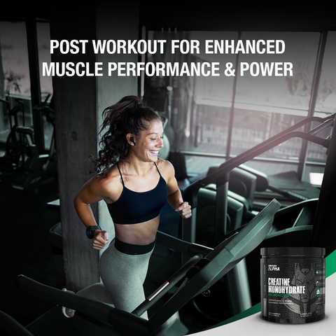 Limitless Alpha Creatine Monohydrate — 5g Creatine per Scoop, post workout for Strength, Power & Muscle Performance - 450g - 90 Servings