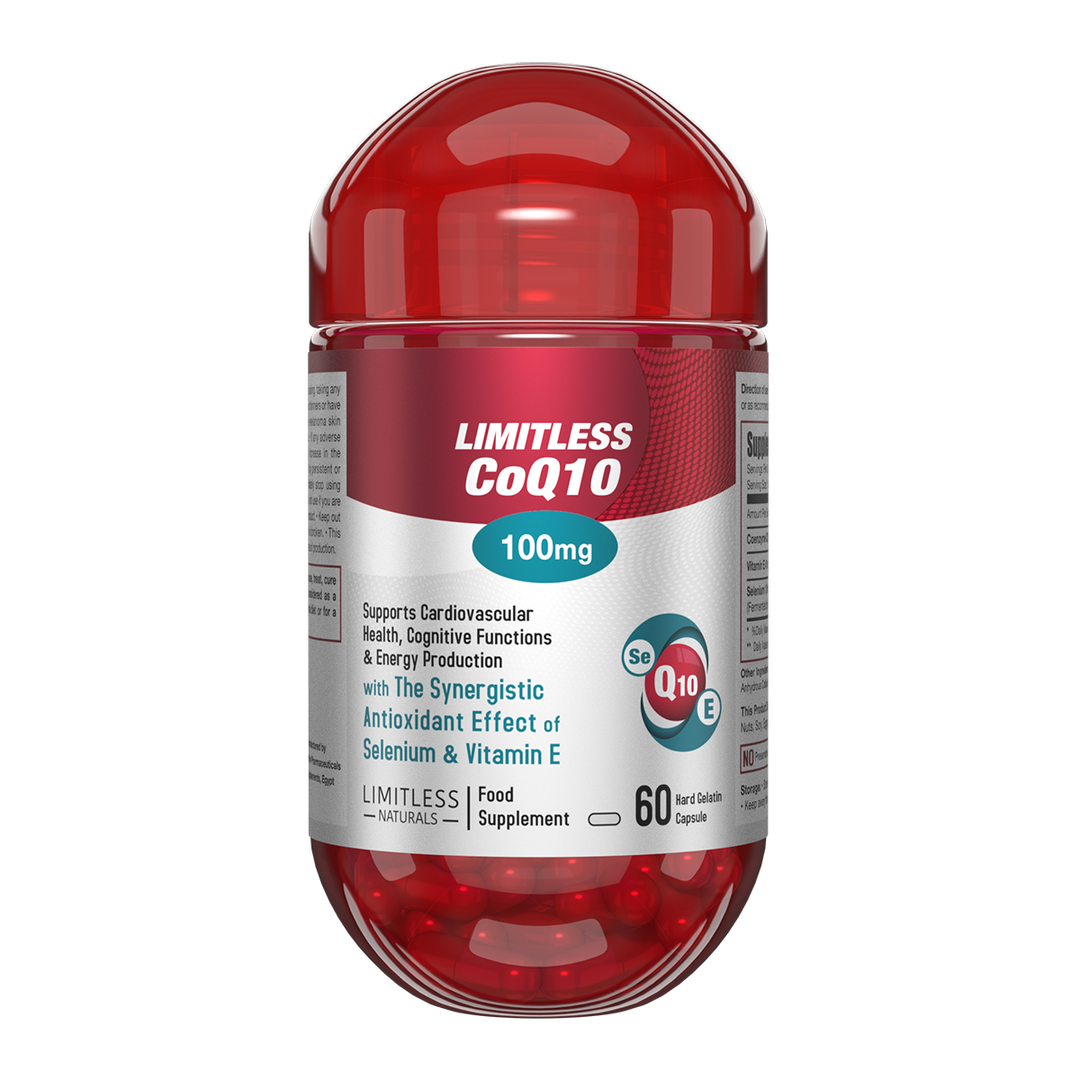 Limitless CoQ 10 - CoQ 10 Enzyme, vitamin E & Selenium - For cognitive ...