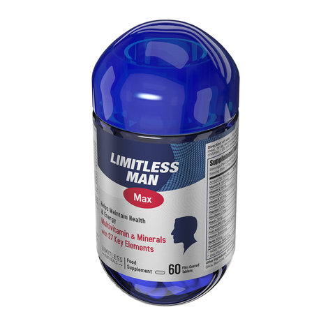 Limitless Man Max Multivitamin for Men -  For Sustained Energy & Men's Wellbeing 60-Tablets.