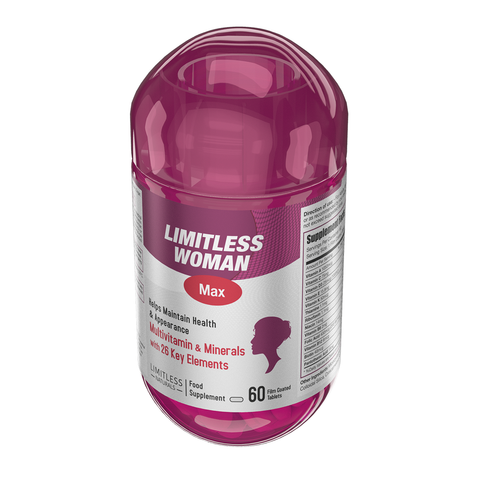 Limitless Woman Max - Multivitamin for women - For Daily Energy & Vitality 60 tablets.