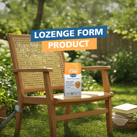 Limitless C-Zinc original - Vitamin C & Zinc - For Enhanced Immunity - 30 lozenges