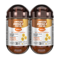 Limitless Omega 3 - Triple Strength Omega 3 Supplement For Enhanced Focus & Brain Health - 30 capsules. (2 Packs Bundle)