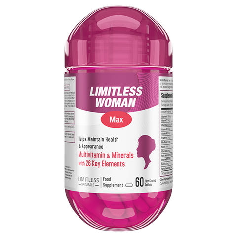 Limitless Woman Max - Multivitamin for women - For Daily Energy & Vitality 60 tablets.