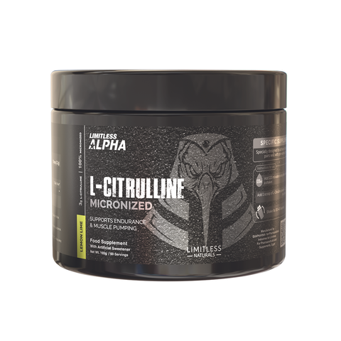 Limitless Alpha L-Citrulline – 192g – 3g Pure L-Citrulline Per Scoop - 60 Servings.
